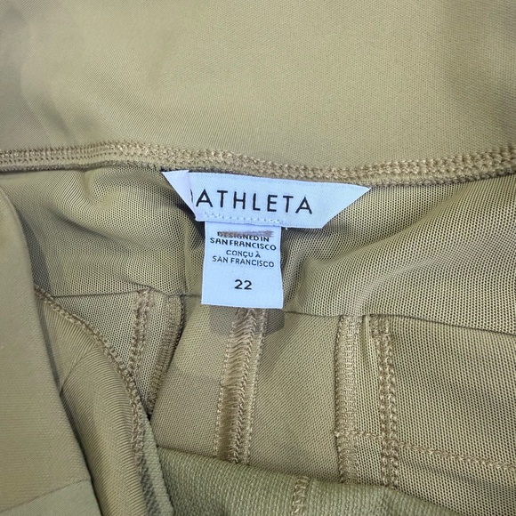 Athleta Headlands Hybrid Cargo Tight Green Cargo Pants Size 22 - Picture 7 of 14